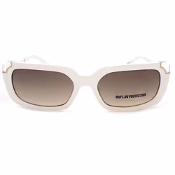GUESS Sunglasses Shiny White Gold with Smoke Gradient Lenses GU7841 25F