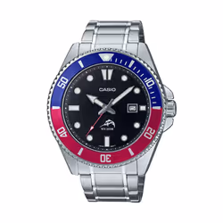 Casio Classic Diver Stainless Steel Watch Date Indicator MDV-106DD-1A2VCF