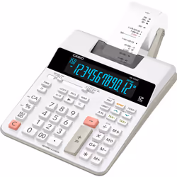Casio HR-300RC Printing Calculator with Backlit LCD Display White Mini-Desktop