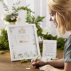 Kate Aspen Woodland  One Size  Baby Shower Guest Book Alternative with Wooden Teddy Bear Inserts