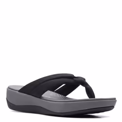 Clarks Women's Arla Kaylie Flip-Flop  Black Textile  9