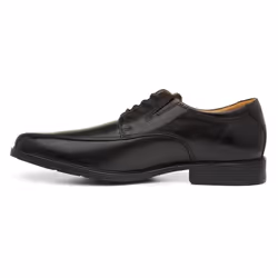 Clarks mens Tilden Walk oxfords shoes  Black Leather  9 Wide US