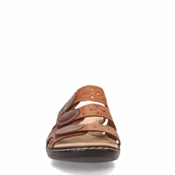 Clarks Women's Leisa Cacti Slide Sandal  Brown Multi  8 W US