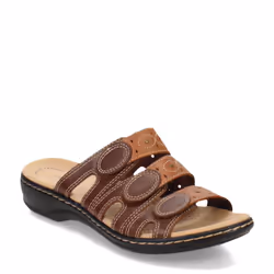 Clarks Women's Leisa Cacti Slide Sandal  Brown Multi  8 W US