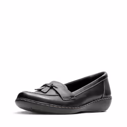 Clarks Women's Ashland Bubble Slip-On Loafer Black 7.5 2W US