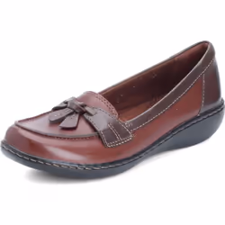 Clarks womens Ashland Bubble Slip On Loafer  Brown Multi  10 X-Wide US