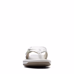 Clarks Women's Breeze Sea Flip-Flop  New White Synthetic  7