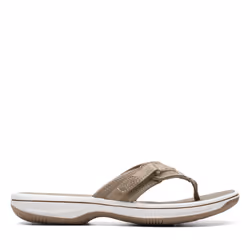 Clarks Women's Breeze Sea Flip-Flop  Taupe  5