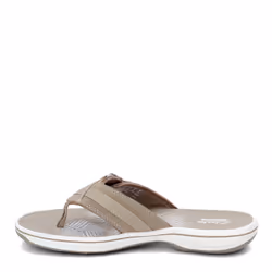 Clarks Women's Breeze Sea Flip-Flop  Taupe Synthetic  7