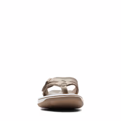 Clarks womens Breeze Sea Flip Flop  Taupe  11 US