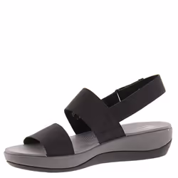 Clarks womens Arla Jacory Wedge Sandal  Black Solid  6 US