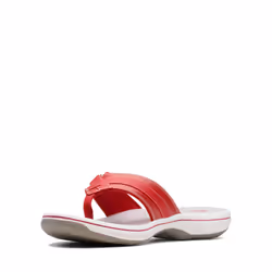 Clarks Women's Breeze Sea Flip-Flop  New Red Synthetic  5