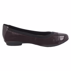 ) Ladies Clarks Ballerina Flats Neenah Garden - D Fit - UK 7, Aubergine (Purple