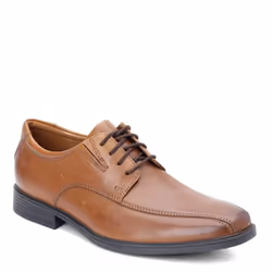 Clarks Men's Tilden Walk Tan Leather Oxford  Dark Tan Leather  9 M US