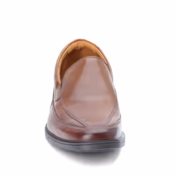 Clarks Men's Tilden Free Slip-On Loafer  Dark Tan Leather  9.5 W US