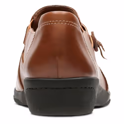 Clarks Women's Cheyn Madi Loafer  Dark Tan Leather  7.5 W US