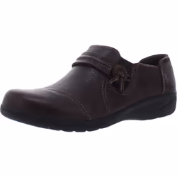 clarks Womens cheyn Madi Leather Ortholite Slip On Loafer Brown Size 7