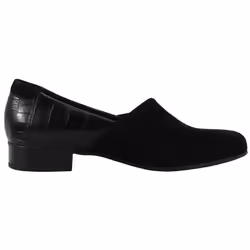 Clarks Women's Juliet Palm Loafer  Black Suede  8.5