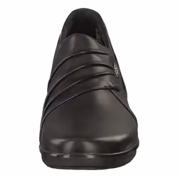 Clarks Women's Hope Roxanne Loafer  Black Leather  7 M US