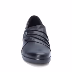 Clarks Women's Hope Roxanne Loafer  Black Leather  8 M US