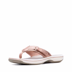 Clarks womens Breeze Sea Flip Flop  Rose Gold  6 US
