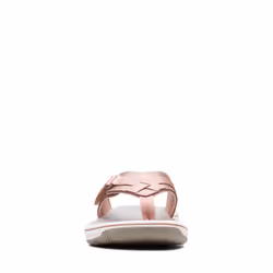 Clarks womens Breeze Sea Flip Flop  Rose Gold  6 US