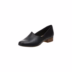 clarks womens Juliet Palm Loafer Black Leather 9 US