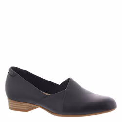Clarks womens Juliet Palm Loafer  Black Leather  9.5 Wide US