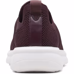 Clarks Women's Ezera Walk Sneaker  Burgundy Knit  8.5