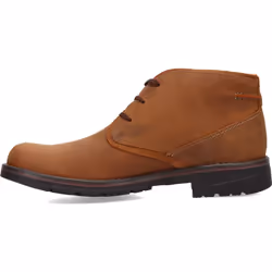 Clarks Men's Morris Peak Waterproof Chukka Boot  Dark Tan Leather  8