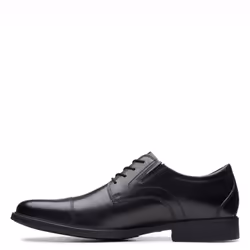 Clarks Men's Whiddon Cap Oxford Black Leather 7 Wide