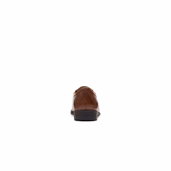 Clarks Men's Whiddon Plain Loafer  Dark Tan Leather  10 Wide