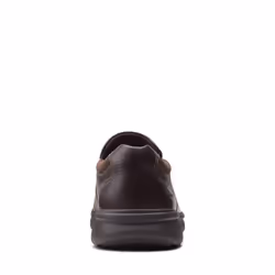 Clarks Men's Bradley Step Loafer  Brown Tumbled Leather  12 Wide