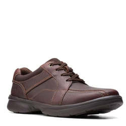 Clarks mens Bradley Walk Oxford  Brown Tumbled Leather  10.5 Wide US