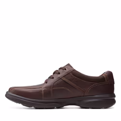 Clarks mens Bradley Walk Oxford  Brown Tumbled Leather  10.5 Wide US