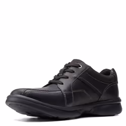 Clarks Men's Bradley Walk Oxford Black Tumbled Leather 8 Wide