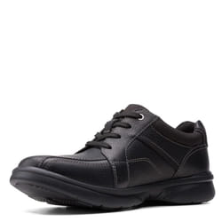 Clarks Men's Bradley Walk Oxford  Black Tumbled Leather  8 Wide