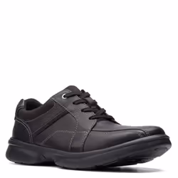 Clarks Men's Bradley Walk Oxford  Black Tumbled Leather  8 Wide