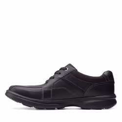 Clarks Men's Bradley Walk Oxford  Black Tumbled Leather  8 Wide