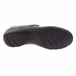 Clarks Women's Cora Poppy Loafer  Black Tumbled  8 Narrow