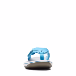 Clarks Women's Breeze Sea Flip-Flop  Aqua Synthetic  12