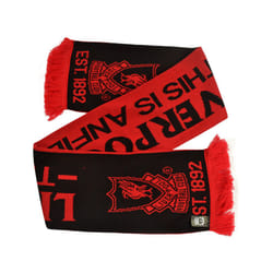 Liverpool Anfield Red Black Jacquard Knit Scarf