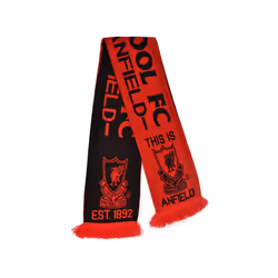 Liverpool Anfield Red Black Jacquard Knit Scarf
