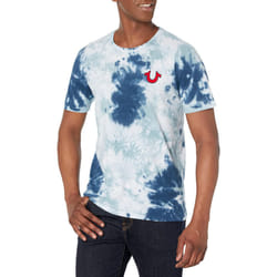 True Religion Men's Buddha Logo Short Sleeve Tee  Ocean Waves  XXXL