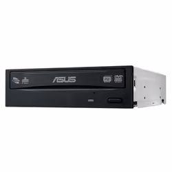 ASUS DRW-24D5MT, Black, Vertical/Horizontal, Desktop, DVD Super Multi DL, Serial ATA, CD, CD-R, CD-ROM, CD-RW, DVD, DVD+R, DV ...