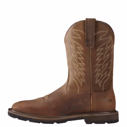 Ariat Mens Groundbreaker Wide Square Toe Work Boot Brown 9.5 Wide
