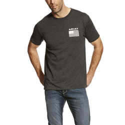 Ariat Male Freedom T-Shirt Charcoal Heather Medium