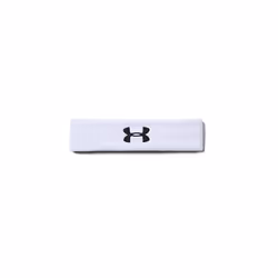UA Performance Headband SweatWicking Headband Sweatband Men White WhiteBlack 100 one size