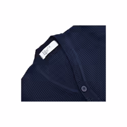 Lilax Baby Boys Basic Long Sleeve V-Neck Classic Knit Cardigan Sweater (Navy  12-18 Months)