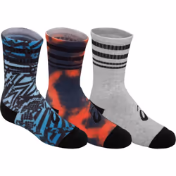 ASICS Contend Crew Running Socks (3 Pack) Black Small